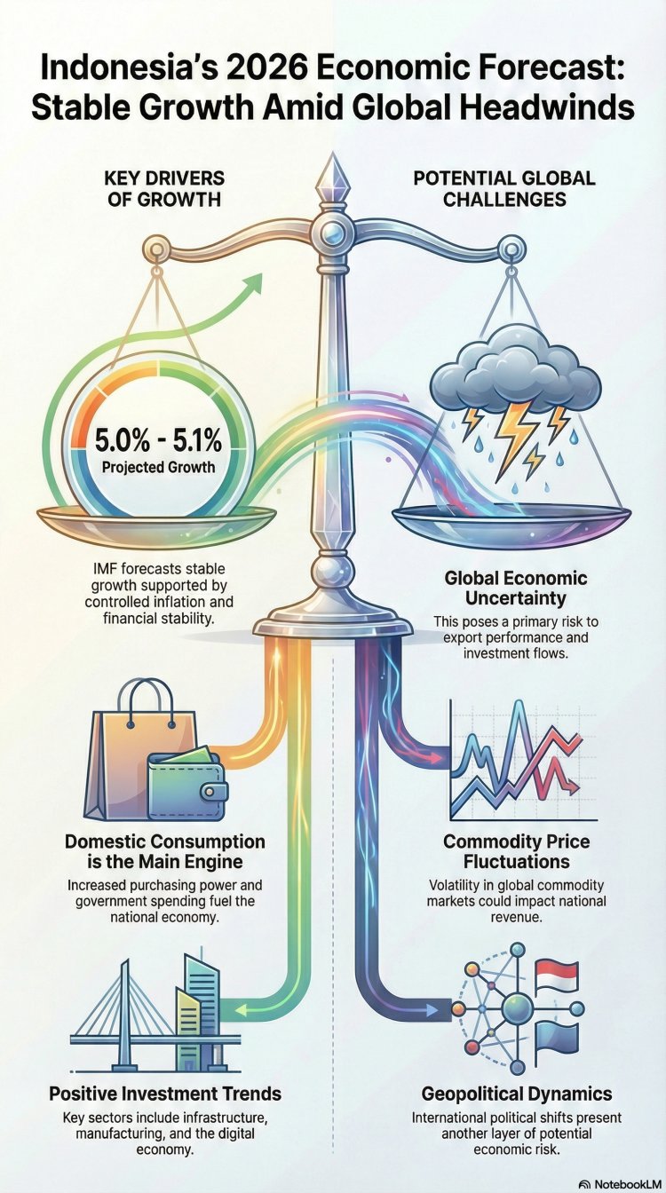 Ekonomi Indonesia Diproyeksikan Tumbuh Stabil di 2026