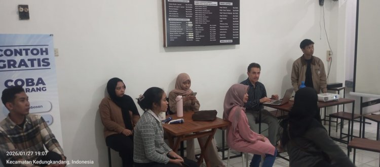 Kunjungan Warkop Digital Sawojajar dari Pak Peter Selaku Distributor Produk Kesehatan ASEA