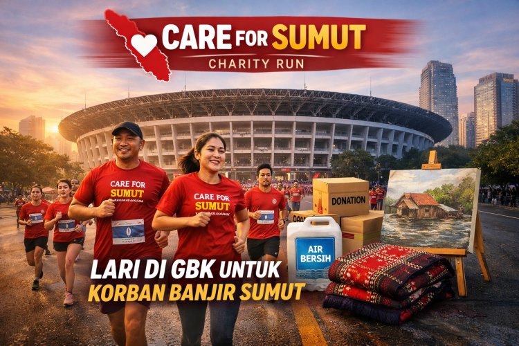 Lari di GBK, Care for Sumut Charity Run Galang Dana untuk Korban Banjir Sumut