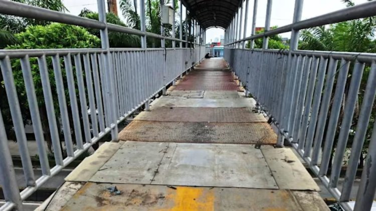 Berulang Kali Besi JPO Dicuri, Gubernur Pramono Arahkan Agar Ganti Material Jembatan