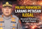 Kapolres Purworejo Larang Penggunaan Petasan Ilegal, Pelanggar Terancam 15 Tahun Penjara