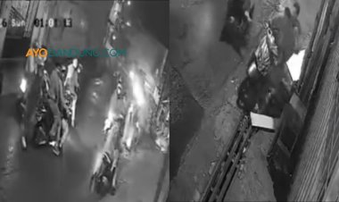 Aksi Brutal Geng Motor di Margaasih Bandung Terekam CCTV, Motor Warga Raib Dirampas!
