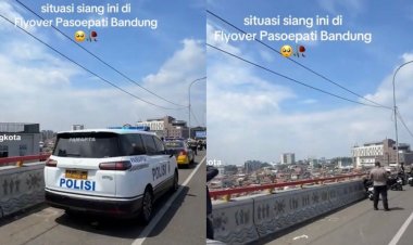 Geger !, Ditemukan Adanya Seorang Pria Yang Terjatuh Dari Atas Flyover Prof. Mochtar Kusumaatmadja (Pasopati)