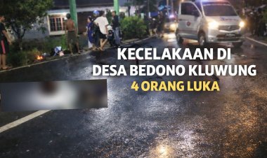Kecelakaan Motor di Jembatan Kali Wadaslintang, Empat Warga Bedono Kluwung Terluka
