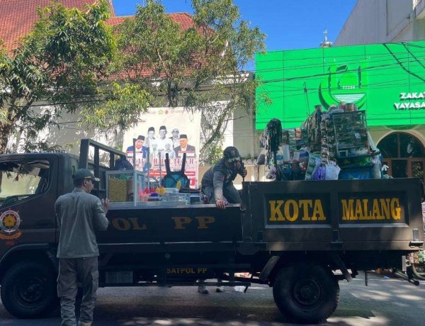 Jaga Ketertiban Kota, Pemkot Malang Instruksikan Satpol PP Tertibkan PKL