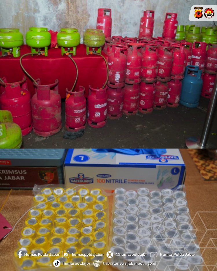 Polda Jabar Ungkap Praktik Suntik LPG  Subsidi Di Bandung