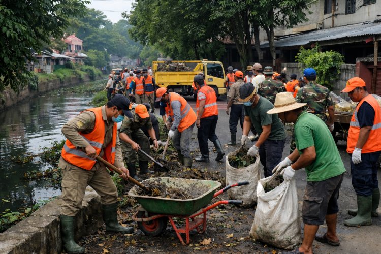 Upaya Cegah Genangan, Pemkot Jaksel Jadwalkan Kerja Bakti Tiga Kali Sepekan