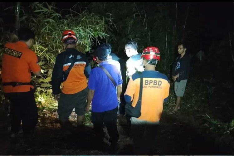 BPBD Purworejo Lakukan Asesmen Dugaan Warga Hanyut di Sungai Lamat Kemiri