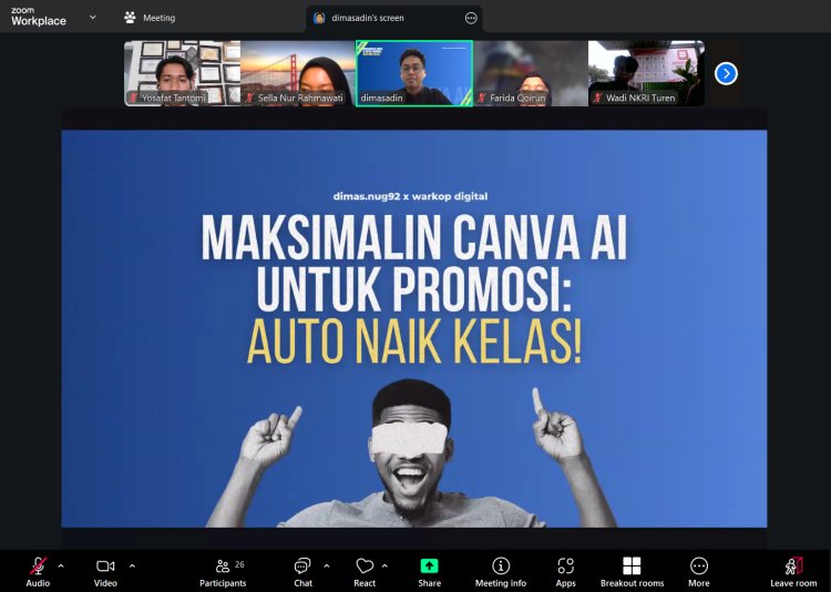 Warkop Digital Indonesia Hubungkan UMKM Lintas Daerah: WEBINAR "Dari UMKM Lokal ke Digital Global: Rahasia Promosi dengan Bantuan AI”