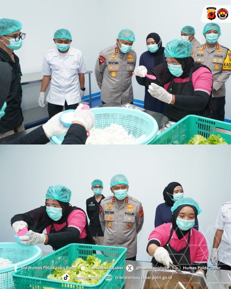 Kunjungan Kapolda Jabar Dalam Rangka Peninjauan SPPG Jelegong Polresta Bandung