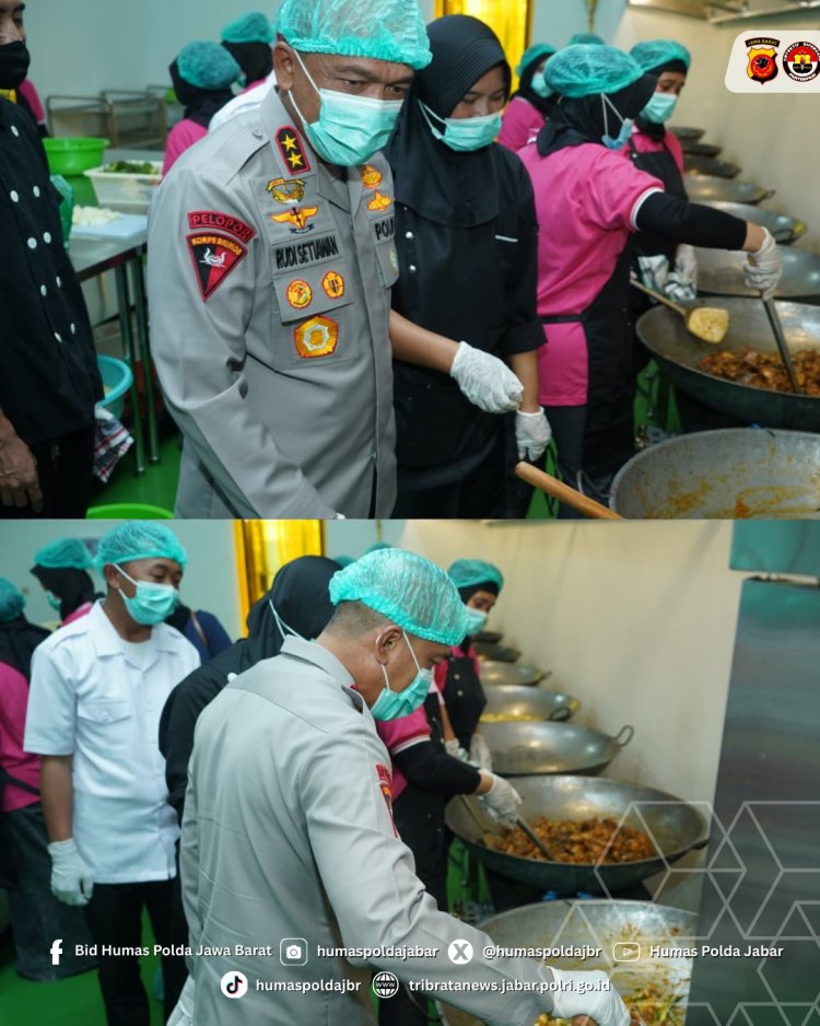 Kunjungan Kapolda Jabar Dalam Rangka Peninjauan SPPG Jelegong Polresta Bandung