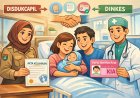 Kolaborasi Disdukcapil dan Dinkes Ciamis Permudah Pembuatan Akta Kelahiran dan KIA bagi Bayi Baru Lahir