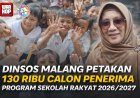 Dinsos Malang Petakan 130 Ribu Anak Calon Penerima Program Sekolah Rakyat 2026/2027