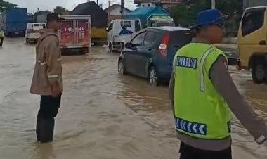 Jalur Pantura Pemalang–Tegal Sempat Tergenang, Arus Lalin Berangsur Normal