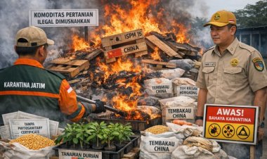 Upaya Penegakan Aturan, Karantina Jatim Musnahkan Komoditas Pertanian Ilegal