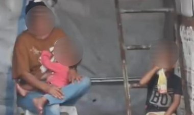 Bikin Miris! Ibu Diduga Ngelem Sambil Gendong Bayi dan Bersama Anak 5 Tahun di Mamuju