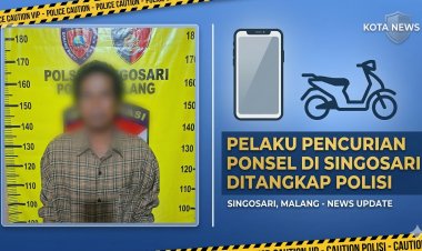 Pencuri Ponsel di Singosari Ditangkap Polisi Setelah Aksinya Viral