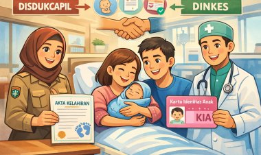 Kolaborasi Disdukcapil dan Dinkes Ciamis Permudah Pembuatan Akta Kelahiran dan KIA bagi Bayi Baru Lahir