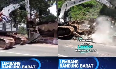 Pemprov Jabar Tertibkan Puluhan Bangunan Liar di Jalur Wisata Lembang