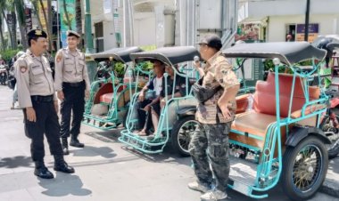 Polsek Danurejan Libatkan Pengemudi Becak untuk Menjaga Ketertiban di Kawasan Malioboro