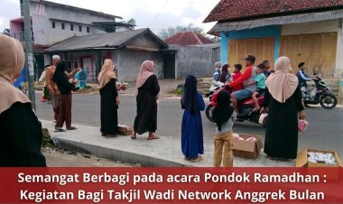 Semangat Berbagi dalam Pondok Ramadhan: Kegiatan Bagi Takjil Wadi Network Anggrek Bulan
