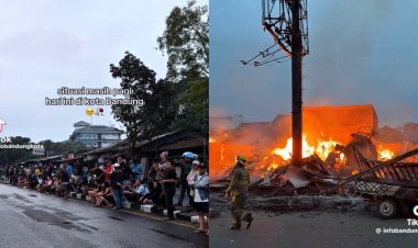 Kebakaran Hanguskan Kios di Jalan Soekarno-Hatta Bandung: Percikan Listrik Diduga Jadi Pemicu Utama