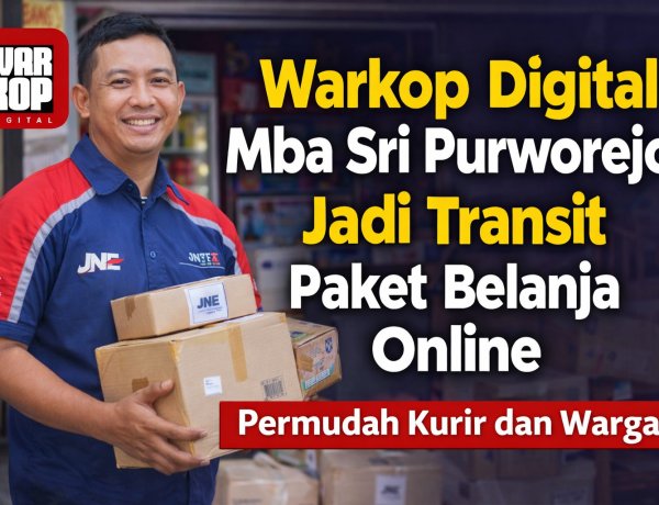 Warkop Digital Mba Sri Purworejo Jadi Titik Transit Paket, Permudah Kurir dan Warga