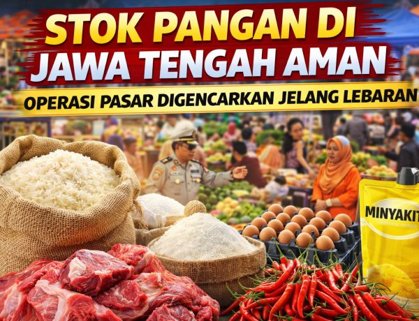 Stok Bahan Pokok di Jawa Tengah Aman Jelang Lebaran, Harga Cabai dan Minyakita Jadi Sorotan