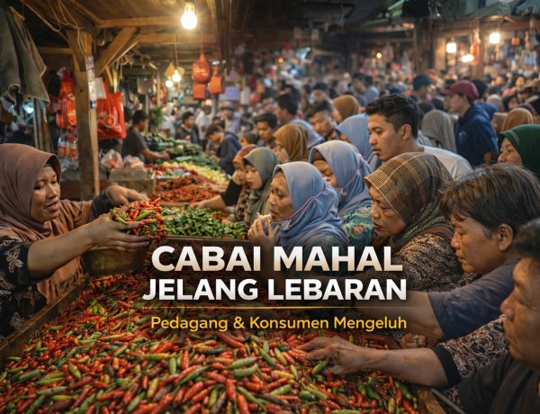 Lonjakan Harga Cabai Rawit Jelang Lebaran Picu Keluhan Pedagang dan Konsumen