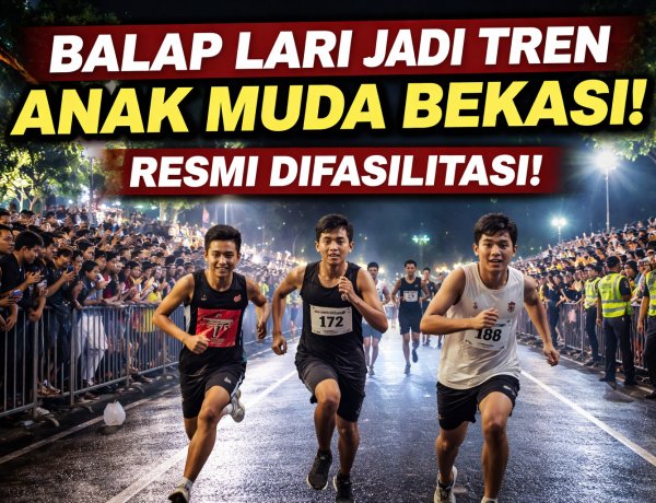 Balap Lari Jadi Tren Olahraga Anak Muda Bekasi, Kini Difasilitasi Secara Resmi