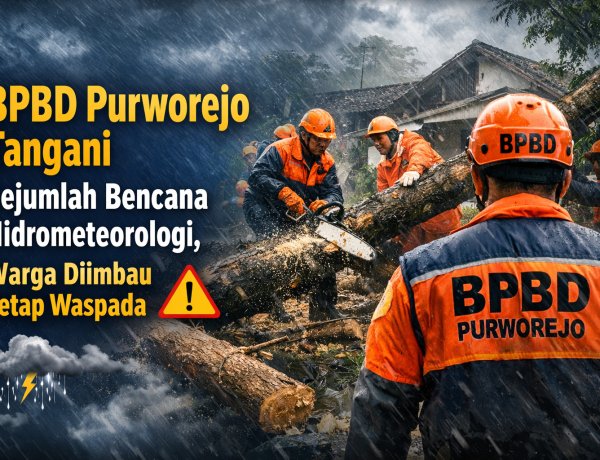 BPBD Purworejo Tangani Sejumlah Bencana Hidrometeorologi, Warga Diminta Tingkatkan Kewaspadaan
