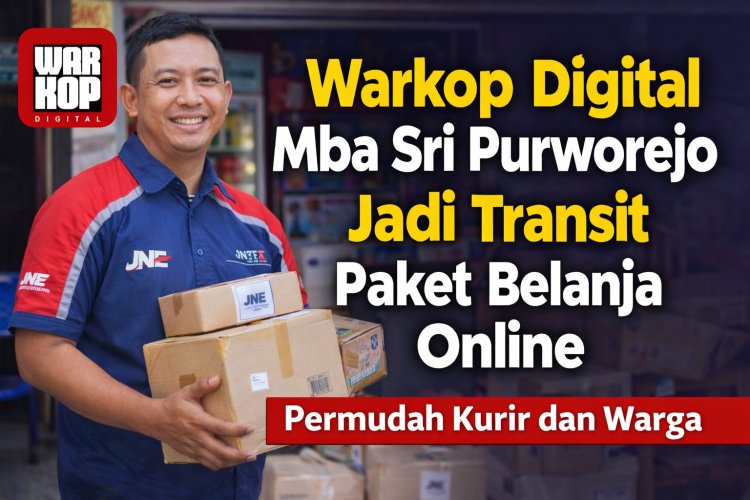 Warkop Digital Mba Sri Purworejo Jadi Titik Transit Paket, Permudah Kurir dan Warga