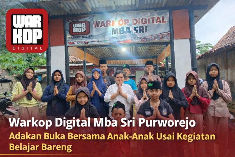 Warkop Digital Mba Sri Purworejo Adakan Buka Bersama Anak-Anak Usai Kegiatan Belajar Bareng