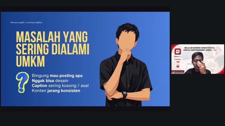 UMKM Diajak Melek AI! 80 Peserta Ikuti Belajar Bareng Warkop Digital Bahas Konten Promosi dengan Canva