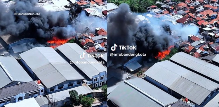 Kebakaran Melanda Kawasan Padat Babakan Ciparay Bandung: Penyebab Masih Misterius, Beberapa Bangunan Terdampak