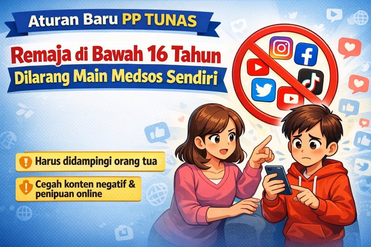 Aturan Baru PP Tunas Komdigi: Anak di Bawah Umur 16 Tahun Dilarang Bermain Medsos Sendirian