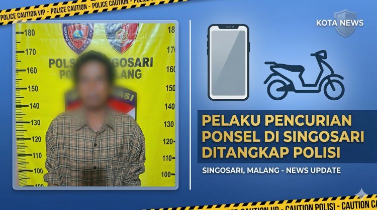 Pencuri Ponsel di Singosari Ditangkap Polisi Setelah Aksinya Viral