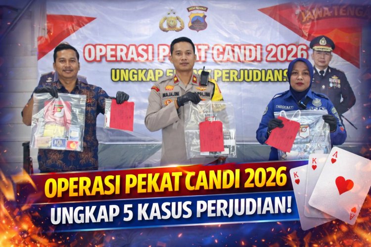 Polres Purworejo Amankan 14 Tersangka dari Lima Kasus Perjudian