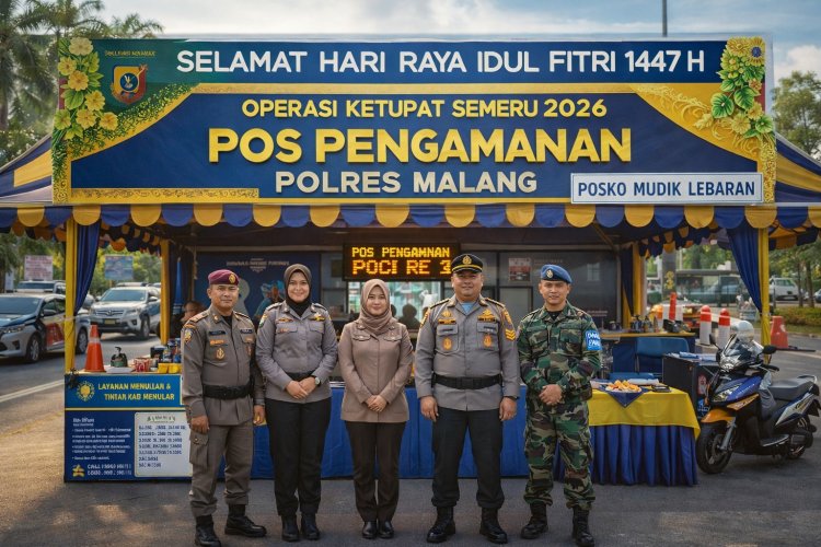 Menjelang Ramadhan : Polres Malang Siagakan Pos Pengamanan Jelang Mudik Lebaran