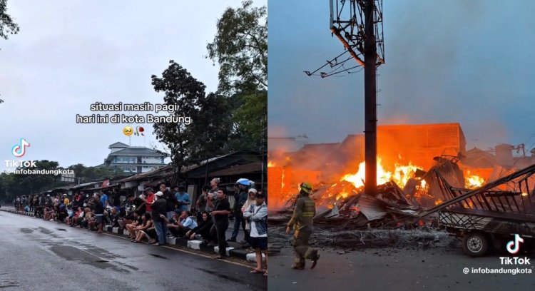 Kebakaran Hanguskan Kios di Jalan Soekarno-Hatta Bandung: Percikan Listrik Diduga Jadi Pemicu Utama