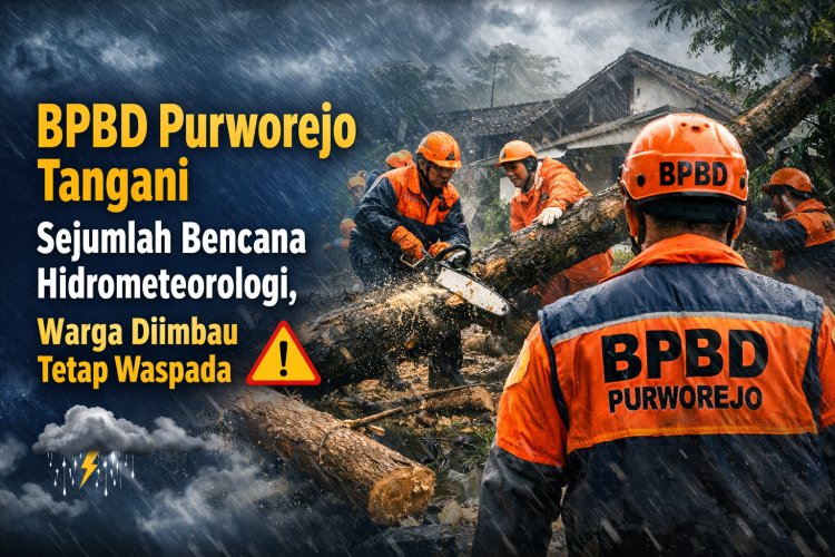 BPBD Purworejo Tangani Sejumlah Bencana Hidrometeorologi, Warga Diminta Tingkatkan Kewaspadaan