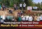 Peletakan Batu Pertama Koperasi Desa Merah Putih di Desa Dilem, Wujud Penguatan Ekonomi Warga