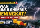 BMKG Peringatkan Potensi Cuaca Ekstrem di Jawa, Awan Cumulonimbus Meningkat