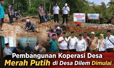 Peletakan Batu Pertama Koperasi Desa Merah Putih di Desa Dilem, Wujud Penguatan Ekonomi Warga