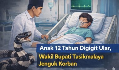 Anak Berusia 12 Tahun Digigit Ular, Wakil Bupati Tasikmalaya Jenguk Korban