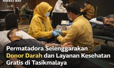 Permatadora Gelar Donor Darah dan Layanan Kesehatan Gratis di Tasikmalaya