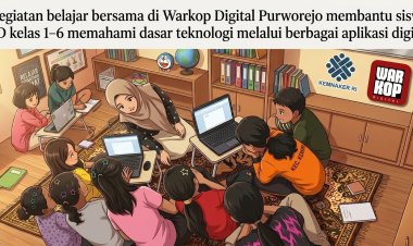 Kegiatan Belajar Digital di Warkop Digital Purworejo Tingkatkan Literasi Teknologi Siswa SD