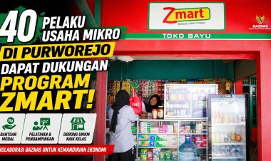 40 UMKM Purworejo Terima Bantuan Zmart dari Baznas untuk Kembangkan Usaha