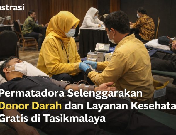 Permatadora Gelar Donor Darah dan Layanan Kesehatan Gratis di Tasikmalaya