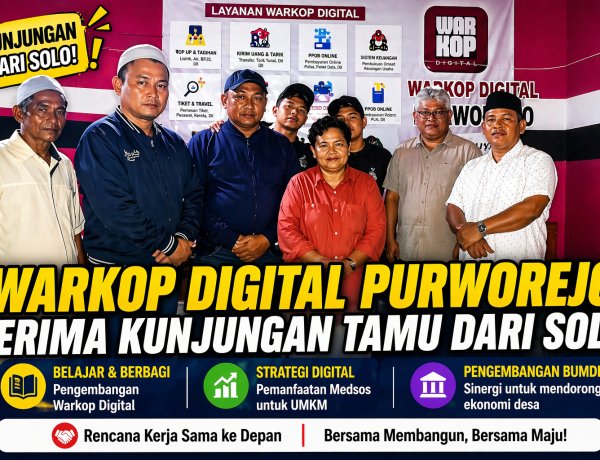 Warkop Digital Purworejo Terima Kunjungan Tamu dari Solo